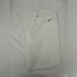 Joe’s Jeans White Provocateur Fit/Jenny Wash w/ embellished stones pockets29x30